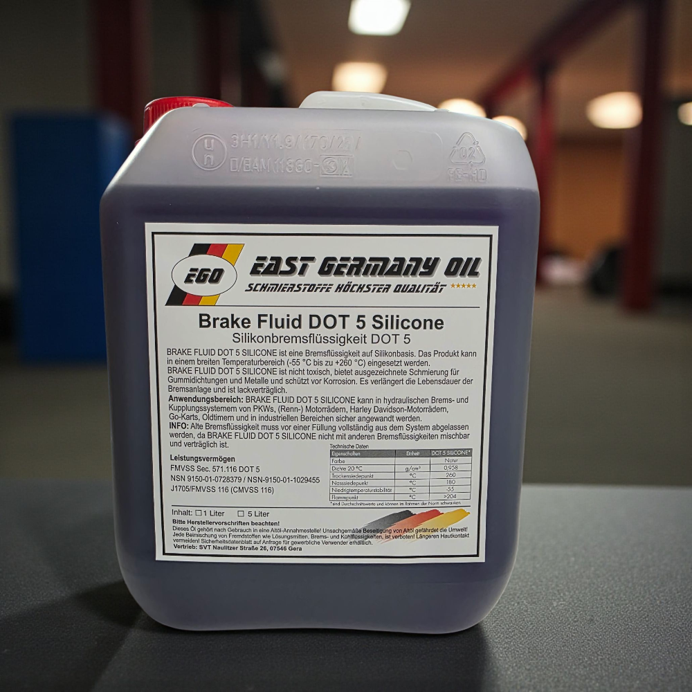 Silikonbremsflüssigkeit DOT 5 (Kanister 5 Liter)